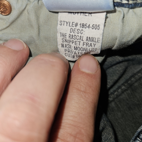 Mother The Rascal Ankle Snippet Fray Jeans – Size 25 - Picture 8 of 8